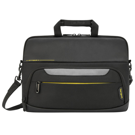 Targus TSS868GL laptop case 43.9 cm (17.3") Messenger case Black, Yellow