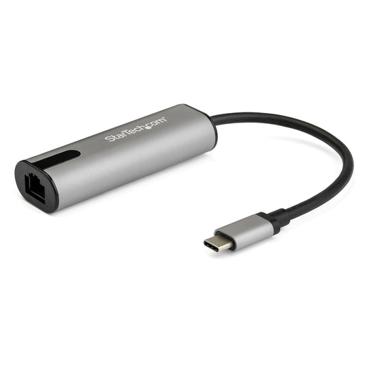 StarTech 2.5GbE USB C to Ethernet Adapter NBASE-T NIC - USB 3.0 Type C 2.5/1 Gigabit/100 Mbps Multi Speed Network/ USB 3.1 Laptop to RJ45/LAN Thunderbolt 3 Compatible/MacBook Pro Surface