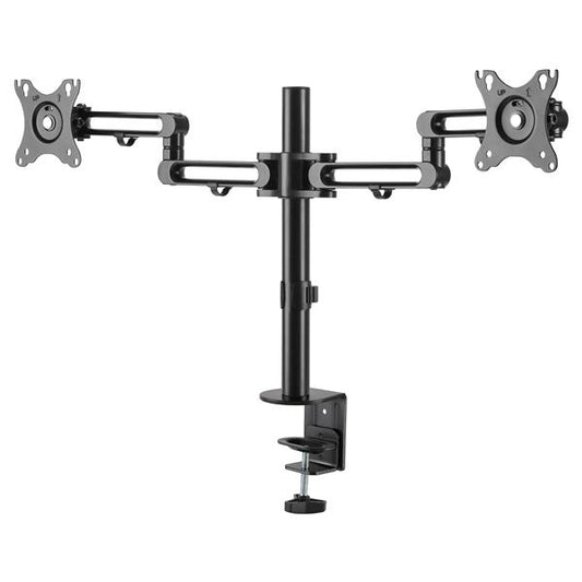StarTech.com Desk Mount Dual Monitor Arm - Desk Clamp VESA Compatible Monitor Mount for up to 32" (17.6lb/8kg) Displays - Ergonomic Articulating Monitor Arm - Height Adjustable/Tilt/Swivel/… product image
