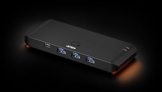 ATEN 2 x 4 USB 3.2 Gen1 Sharing Switch (Host Type: A+C) - ATEN