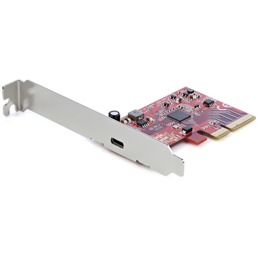 StarTech 1-Port USB 3.2 Gen 2x2 PCIe Card, USB-C 20Gbps SuperSpeed PCI Express 3.0 x4 Controller Card, USB Type-C Adapter Card, Data Only, Windows/macOS/Linux, TAA