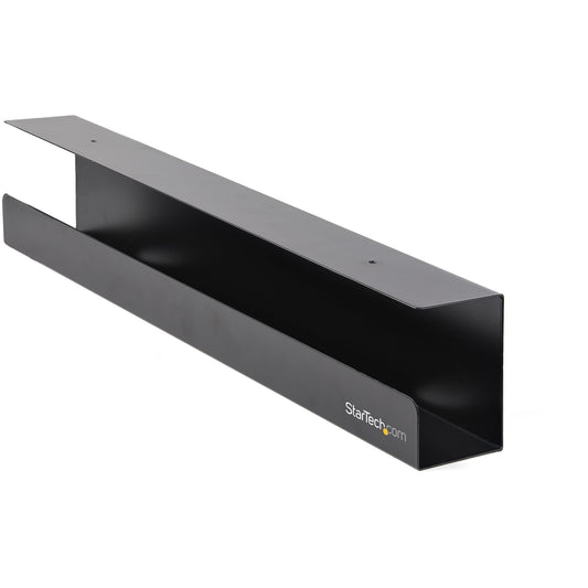 StarTech.com Under Desk Cable Management Tray - Office/Standing Desk Cable Tray Organizer - Desk/Table Mount Holder for Cords/Wire/Power Strip - Computer Cable Manager - 23-1/2"L x 4-1/2"D product image