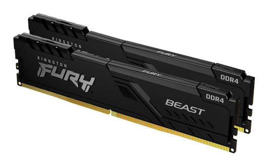 Kingston Technology FURY Beast 32GB 3200MT/s DDR4 CL16 DIMM (Kit of 2) 1Gx8 Black product image