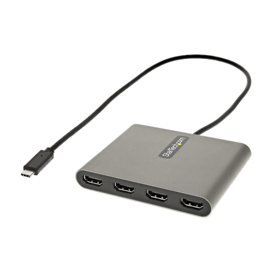 StarTechUSB C to Quad HDMI Adapter, USB-C to 4x HDMI Monitor Converter for Windows (no support for macOS/ChromeOS/Linux) - TAA
