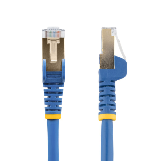 StarTech.com 1,5m CAT6a Ethernet Cable - 10 Gigabit Shielded Snagless RJ45 100W PoE Patch Cord - 10GbE STP Network Cable w/Strain Relief - Blue Individually Tested/Wiring is UL Certified/TIA product image