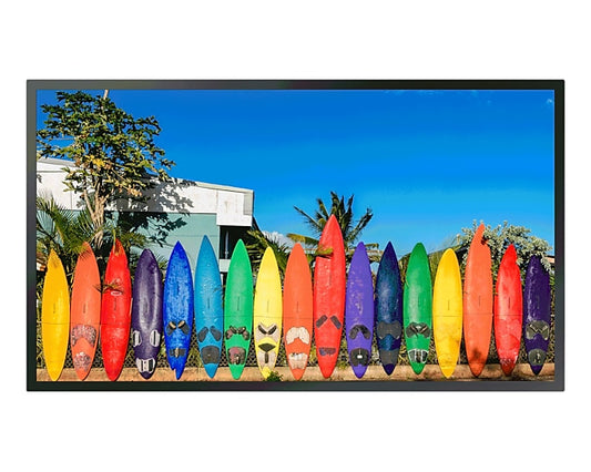 Samsung Outdoor Signage OM46B Digital signage flat panel 116.8 cm (46") VA Wi-Fi 4000 cd/m² Full HD Black Built-in processor Tizen 5.0 24/7