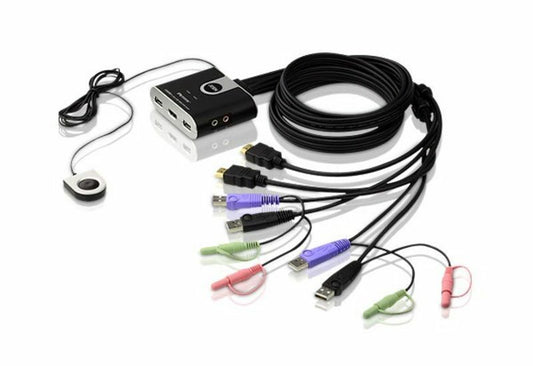 ATEN 2-Port USB HDMI KVM Switch with Audio - ATEN