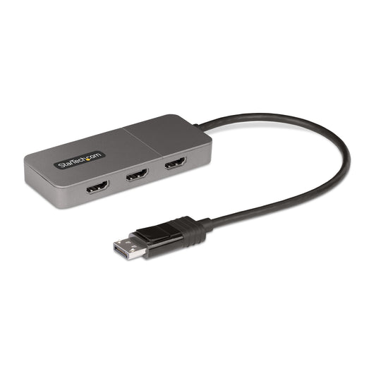 StarTech 3-Port MST Hub - DisplayPort to 3x HDMI, Triple 4K 60Hz Monitors, DP 1.4 Multi-Monitor Video Adapter, 1ft (30cm) Built-in Cable, USB Powered, Windows Only