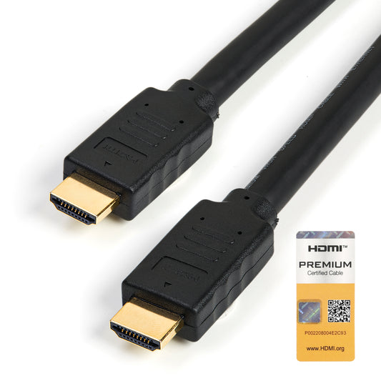 StarTech 23ft (7m) Premium Certified HDMI 2.0 Cable with Ethernet - High Speed Ultra HD 4K 60Hz HDMI Cable HDR10 - Long HDMI Cord (Male/Male Connectors) - For UHD Monitors, TVs, Displays