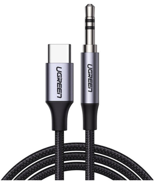 Ugreen CM450 audio cable 1 m 3.5mm USB Type-C Black product image