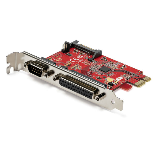 StarTech.com PCIe Card with Serial and Parallel Port - PCI Express Combo Adapter Card with 1x DB25 Parallel Port & 1x RS232 Serial Port - Expansion/Controller Card - PCIe Printer Card - StarTech.com