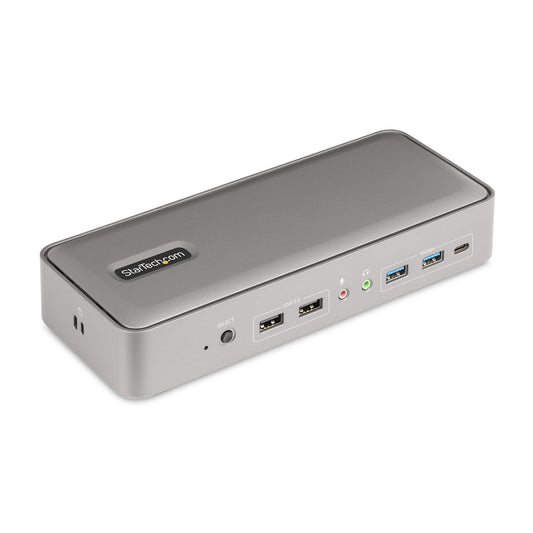 StarTech.com Dual-Laptop USB-C KVM Docking Station, Dual Monitor 4K 60Hz DisplayPort Dock, 5-Port USB Hub, GbE, 90W/45W Power Delivery to Two Laptops, Windows/Mac, 2-Host KVM Dock - TAA product image
