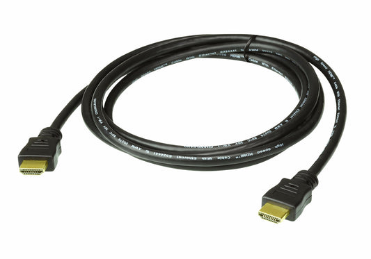 ATEN High Speed HDMI Cable with Ethernet True 4K ( 4096X2160 @ 60Hz); 2 m HDMI Cable with Ethernet - ATEN