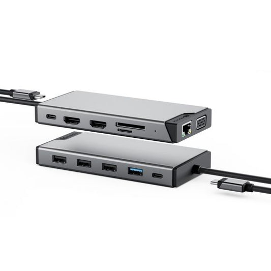 ALOGIC USB-C 12-IN-1 TRIPLE DISPLAY COMPACT DOC (DUCDDV3V2)