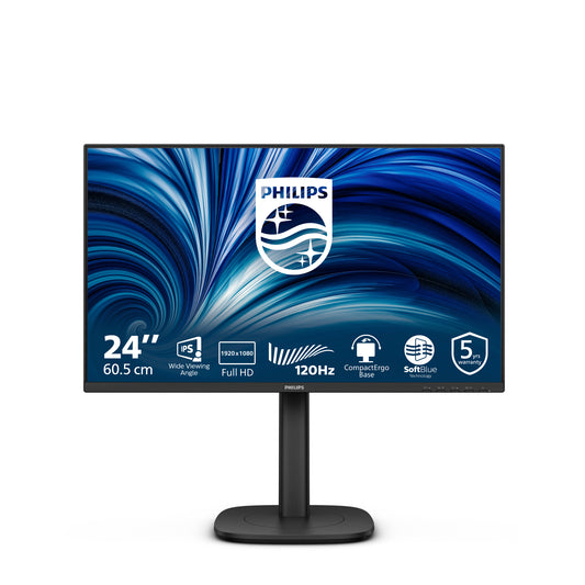 Philips 3000 series 24B2N3200J/75 computer monitor 60.5 cm (23.8") 1920 x 1080 pixels Full HD LCD Black