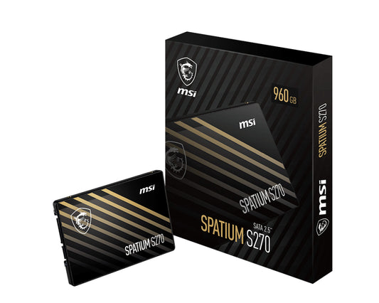 MSI Spatium S270 SATA 2.5 960GB 2.5" Serial ATA III 3D NAND product image