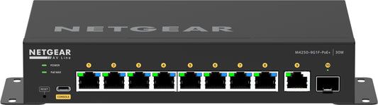 NETGEAR GSM4210PD-100AUS network switch Managed L2/L3 Gigabit Ethernet (10/100/1000) Power over Ethernet (PoE) Black product image