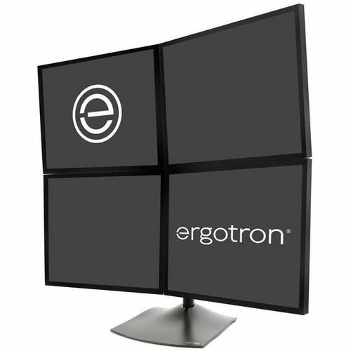 Ergotron DS100 Quad 2x2 LCD Display Desk Stand 100mm VESA standard mounts Max display size 23In weight 14kgOEM part FK012PA - ABG (33-324-200)