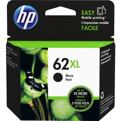 HP 62XL BLACK INK CARTRIDGE C2P05AA
