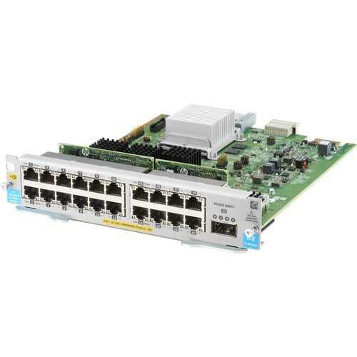 HPE Aruba Networking 20-port 10/100/1000BASE-T PoE+ MACsec / 1-port 40GbE QSFP+ v3 zl2 Module (J9992A)