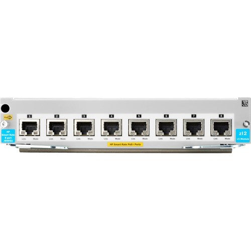 HPE Aruba Networking 8-port 1/2.5/5/10GBASE-T PoE+ MACsec v3 zl2 Module (J9995A)