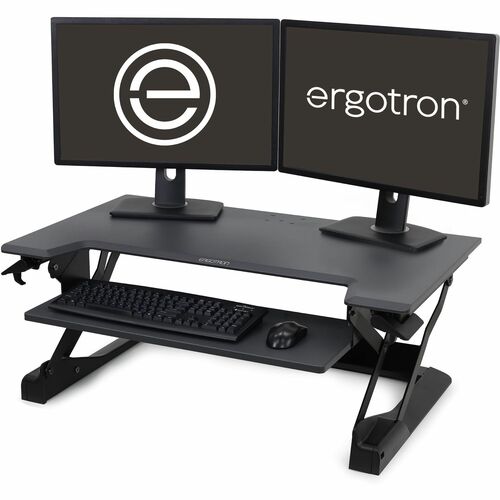 Ergotron WORKFIT TL BLACK SIT STAND DESKTOP WORKSTATION. HEIGHT ADJUSTABLE. REPLACES 33-397-085 (33-406-085)