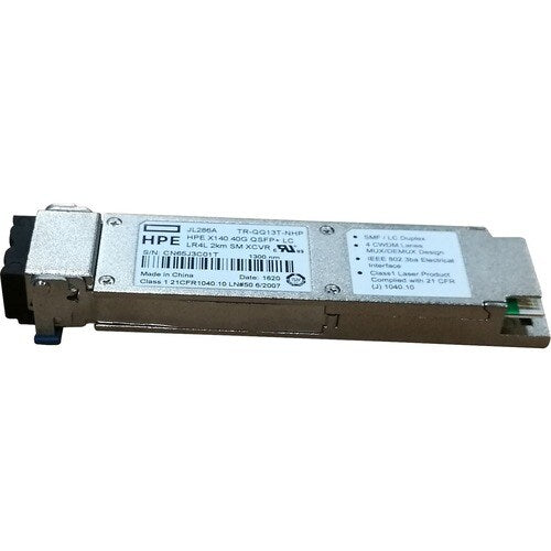 HPE Networking X140 40G QSFP+ LC LR4L 2km SM Transceiver (JL286A)