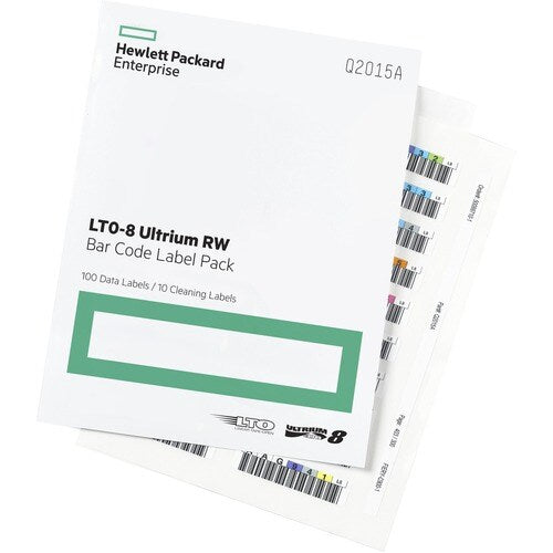HPE STOK PYP:HPE LTO-8 30TB RW Bar Code Label Pack (Q2015A)