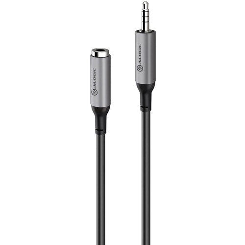 ALOGIC 5M ULTRA 3.5MM (MALE) TO 3.5MM (FEMALE) AUDIO EXTENSION CABLE (AE5RBK)