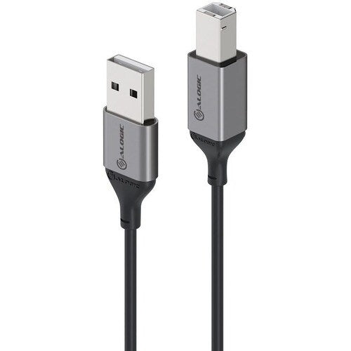 ALOGIC 5M ULTRA USB2.0 USB-A (MALE) TO USB-B (MALE) CABLE (U25ABRBK)