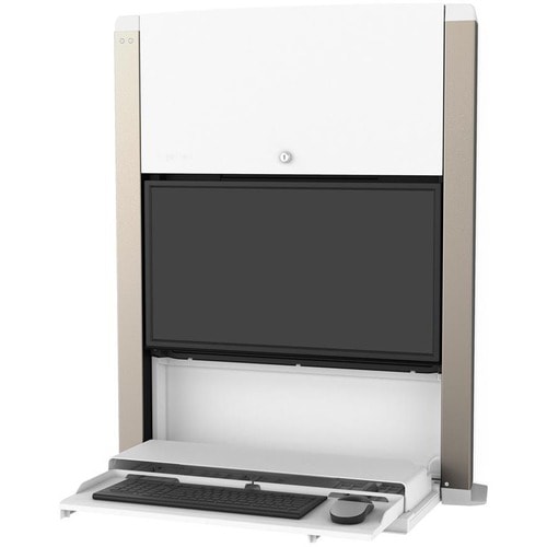 Ergotron CAREFIT 24-INCH SIT-STAND ENCLOSURE SNOW WHITE (61-367-030)