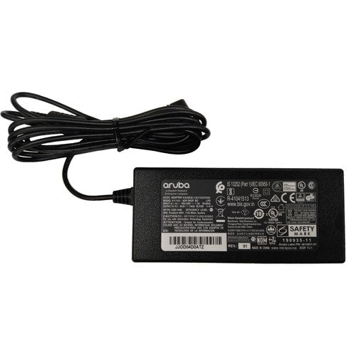 HPE Aruba Networking AP-AC2-48C 48V/50W AC/DC Desktop Style Power Adapter with 1.35/3.5mm Connector (R3K01A)