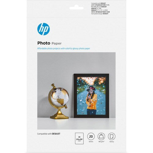 HP Photo A4 20 SHEETS FSC Photo Paper (9RR55A)