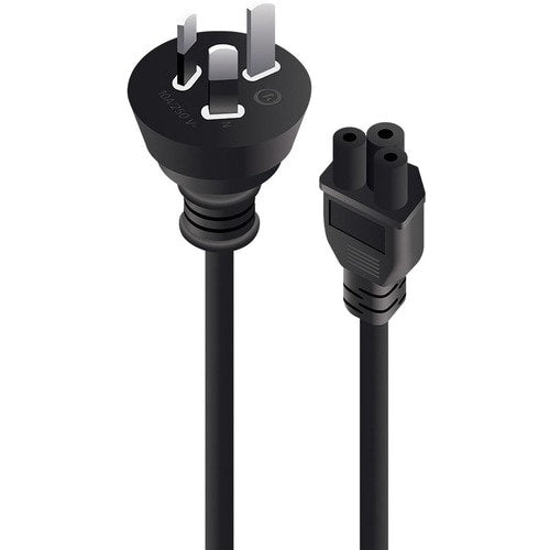 ALOGIC 3M AUS 3 PIN MAINS PLUG TO IEC C5 MALE TO FEMALE (MF-AUS3PC5-03)