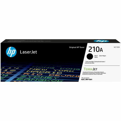 HP 210A Black Original LaserJet Toner Cartridge (W2100A)