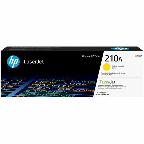 HP 210A Yellow Original LaserJet Toner Cartridge (W2102A)