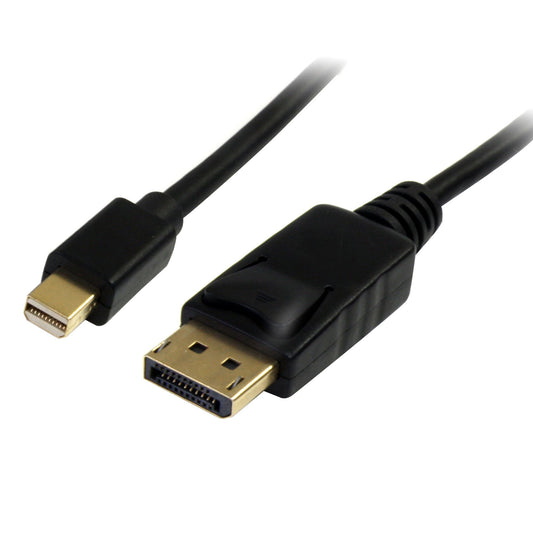 StarTech2m (6ft) Mini DisplayPort to DisplayPort 1.2 Cable - 4K x 2K UHD Mini DisplayPort to DisplayPort Adapter Cable - Mini DP to DP Cable for Monitor - mDP to DP Converter Cord