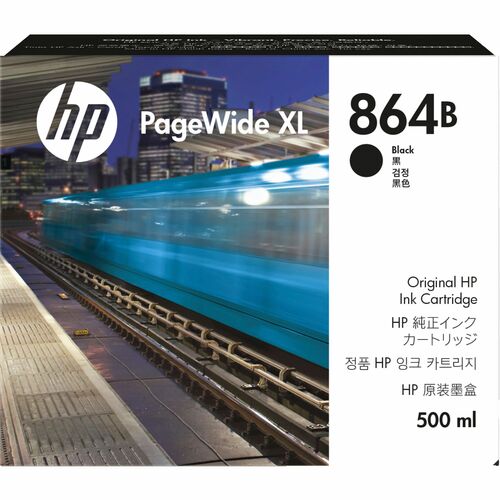 HP 864B 500ml Black PageWide XL Ink Crtg (1XA70A)