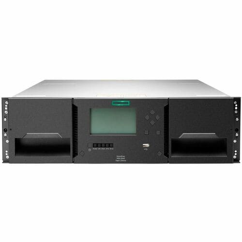 HPE Storage MSL3040 Tape Library 1x MSL LTO-9 SAS Drive 20x LTO-9 45TB Data Cartridges (P77037-B25)