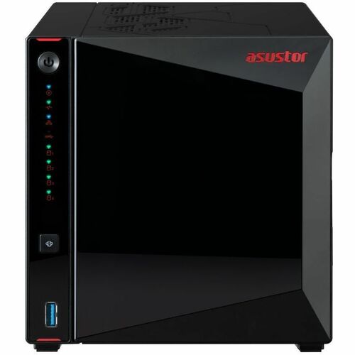 Asustor Nimbustor 4 Gen2 AS5404T 4 Bay NAS Quad-Core 2.0GHz CPU Dual 2.5GbE Ports 4GB DDR4 Four M.2 SSD Slots Diskless 3Y