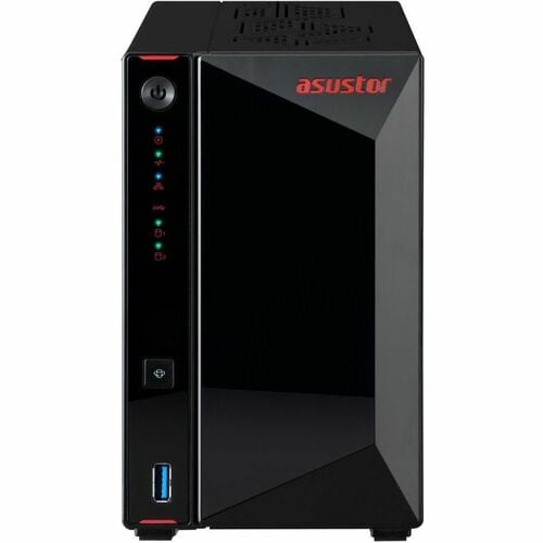 Asustor Nimbustor 2 Gen2 AS5402T 2 Bay NAS Quad-Core 2.0GHz CPU Dual 2.5GbE Ports 4GB DDR4 Four M.2 SSD Slots Diskless 3Y