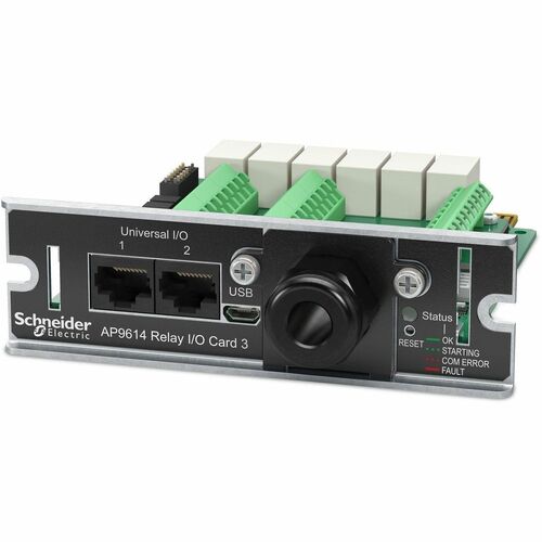 APC Dry contact Management Options Dry Contact I/O Card (AP9614)