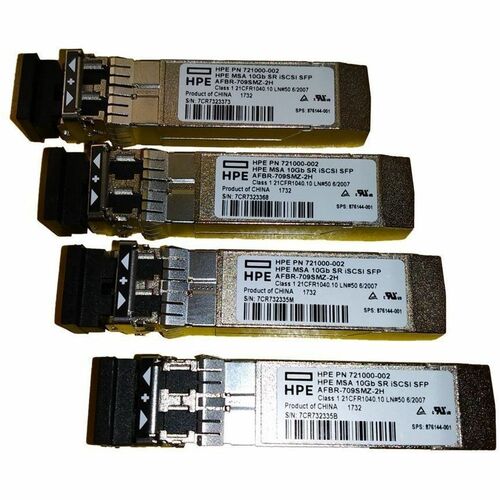 HPE MSA 25Gb SFP28 Short Range 4-pack iSCSI Transceiver Bundle (P88921-B25)