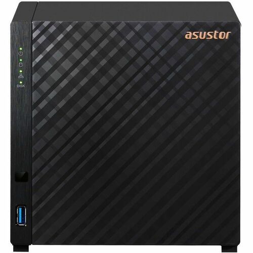 Asustor Drivestor 4 Gen 2 AS1204T 4 Bay NAS Quad-Core 1.7GHz CPU 2.5GbE Port 1GB DDR4 Three USB 3.0 Diskless