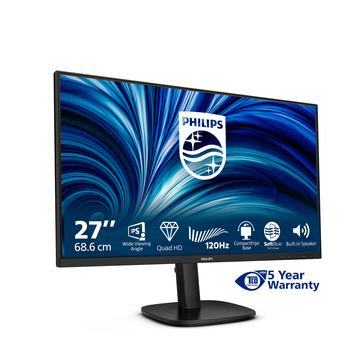 Philips 27B2N3500J/75 computer monitor 68.6 cm (27") 2560 x 1440 pixels 2K LCD Black