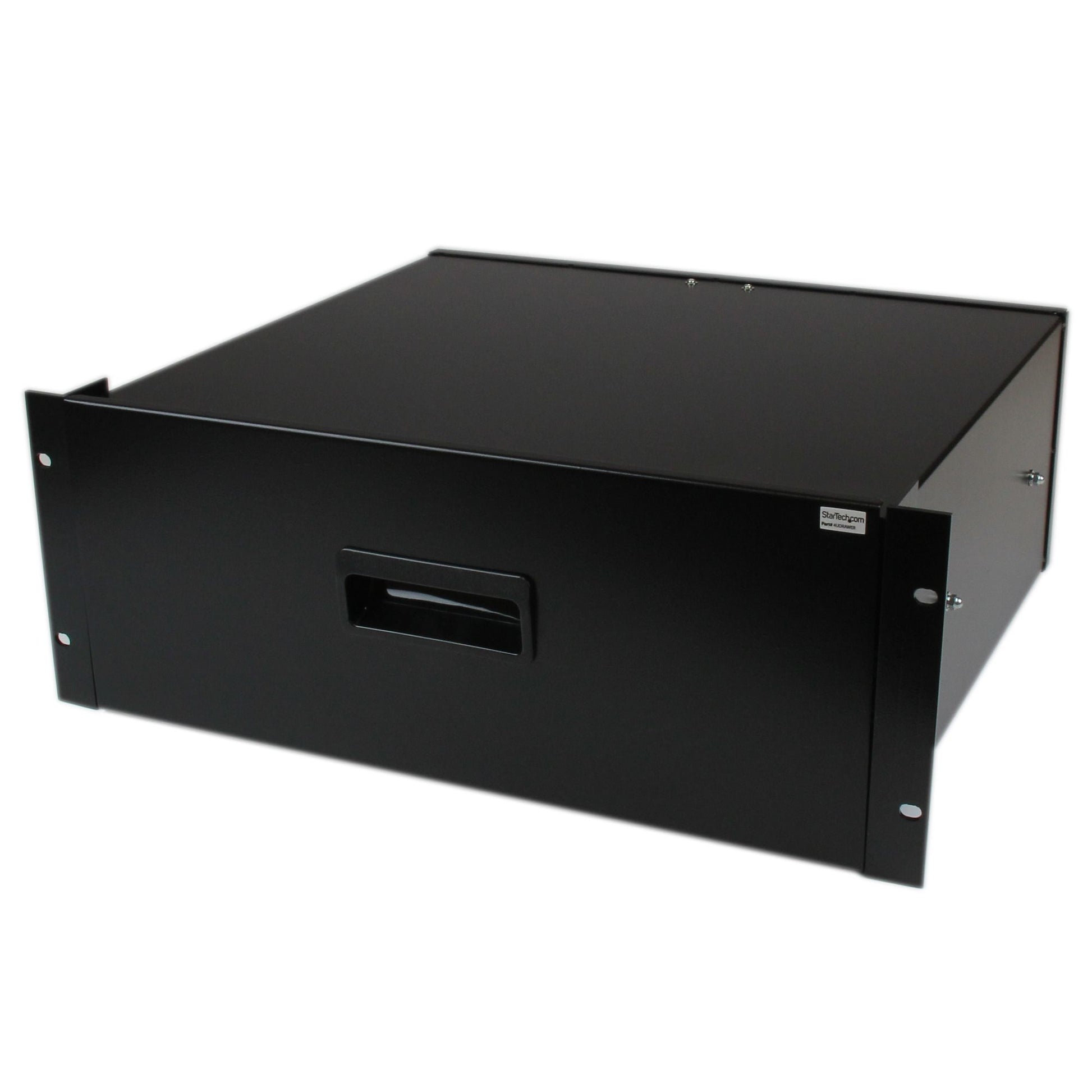 StarTech.com 4U Rack Mount Drawer - 55 lb (25 kg) - 4U Steel Storage Rack Drawer for 19" AV / Sever / Network Equipment Rack or Cabinet product image