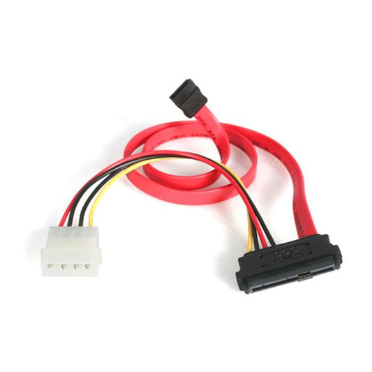 StarTech18in SAS 29 Pin to SATA Cable with LP4 Power