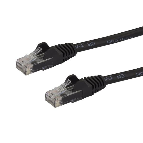 StarTech.com 10m CAT6 Ethernet Cable - Black CAT 6 Gigabit Ethernet Wire -250MHz 100W PoE RJ45 UTP Network/Patch Cord Snagless w/Strain Relief Individually Tested product image
