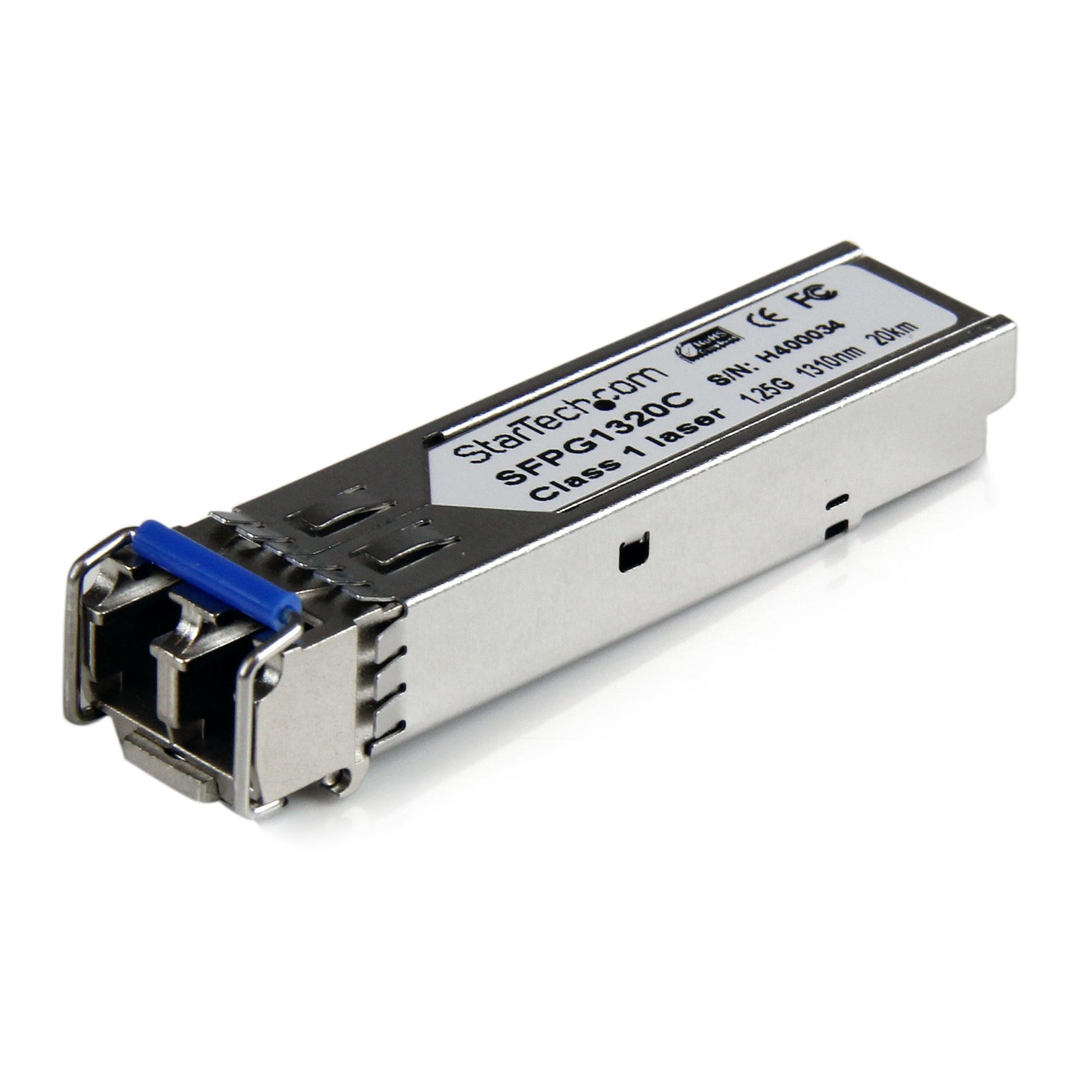 StarTech.com Cisco GLC-LH-SMD Compatible SFP Module - 1000BASE-LH - 1GbE Single Mode Fiber SMF Optic Transceiver - 1GE Gigabit Ethernet SFP - LC 20km - 1310nm - DDM Cisco Firepower, IE2000,… product image