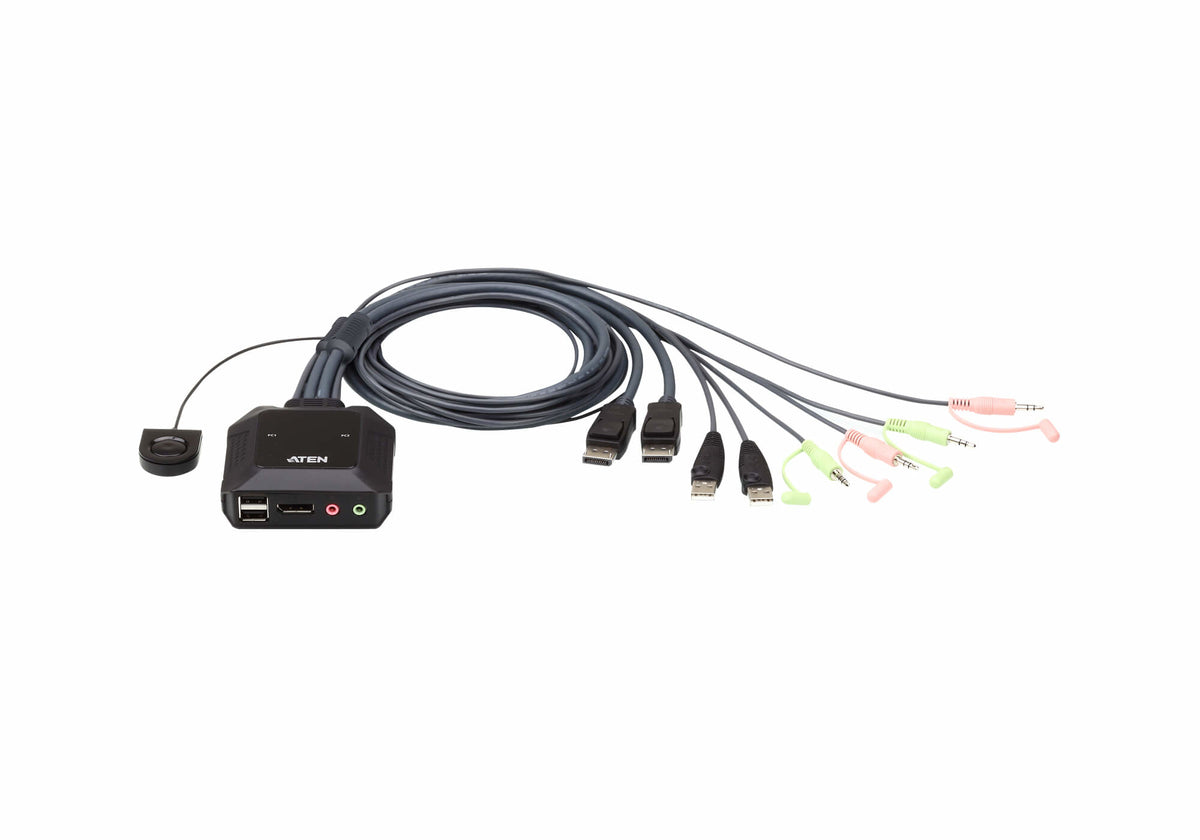 ATEN CS22DP KVM switch Black - ATEN